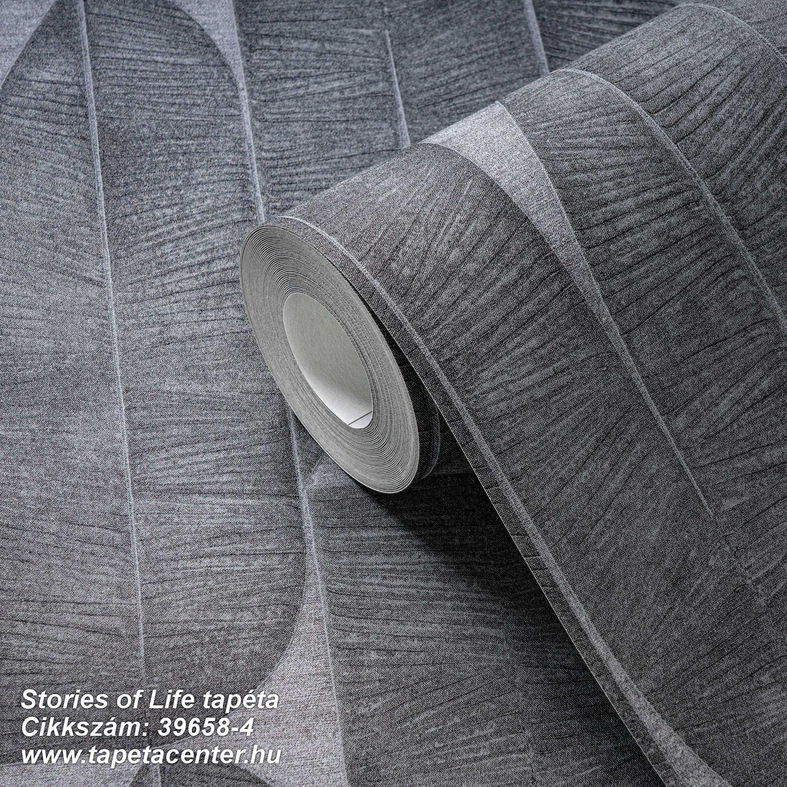 Geometriai mintás,természeti mintás,textil hatású,szürke,lemosható,vlies tapéta 